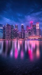 Fototapeta premium Singapore Skyline at Night