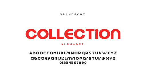 Abstract modern urban alphabet fonts. Typography sport, technology, fashion, digital, future creative logo font. vector illustration