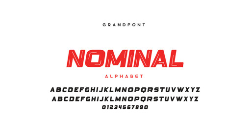 Abstract modern urban alphabet fonts. Typography sport, technology, fashion, digital, future creative logo font. vector illustration