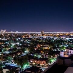 Fototapeta premium Phoenix Night Skyline View