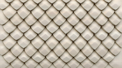 Off-White 3D Scale Pattern Background