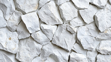 A wide top shot of white little gravel texture in modern bright tones, creating a blurred, empty space on the side. Symbolizes simplicity, calmness, and openness amidst chaos, offering visual clarity.