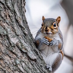 Obraz premium Squirrel Eating a Treat