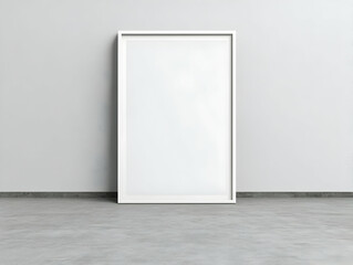Blank White Frame Mockup, Interior Design Illustration