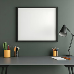 Modern Desk Setup 3D Illustration