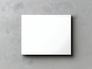 Obraz premium Blank Canvas Mockup on Gray Textured Background