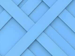 Fototapeta premium Abstract 3D Blue Background: Interlocking Stripes