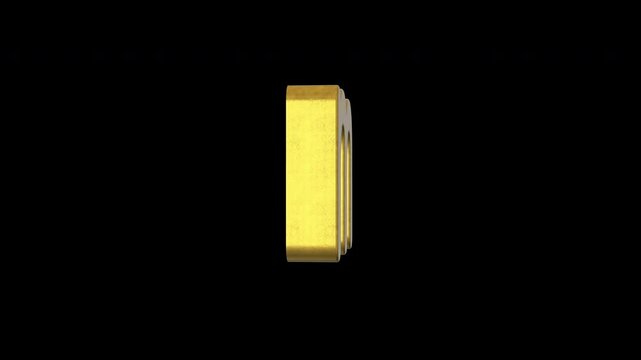 English alphabet Letter M 4k animated video. Script text labels.