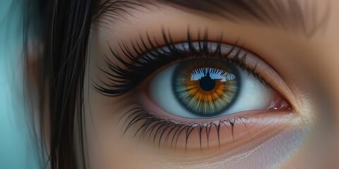 Obraz premium Macro shot of woman eye