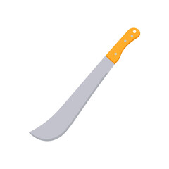 Panga Machete, Farming Flat Vector Illustration