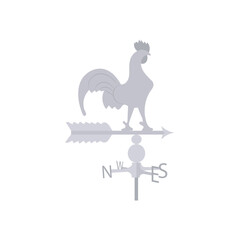 Weather Vane, Farming Flat Vector Illustration