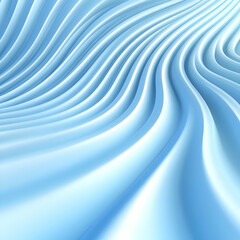 Abstract 3D Blue Wave Background