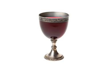 The Meaning of the Chalice in the Last Supper Isolated on Transparent Background.
