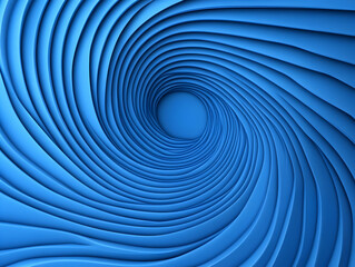 Abstract 3D Blue Swirl Background Illustration