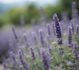 Obraz premium lavender field provence france