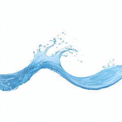 Dynamic Water Wave Splash Illustration