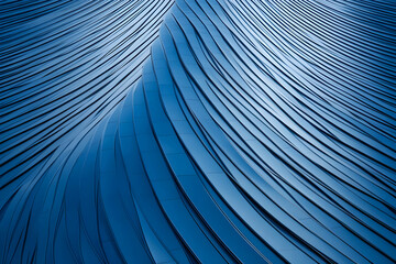 Abstract 3D Blue Wave Background Illustration