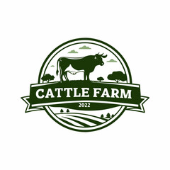 cow farm logo