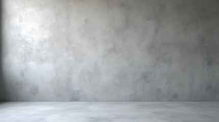 Grey Textured Concrete Wall and Floor - Industrial Minimalist Background