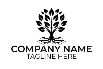 Obraz premium tree logo design