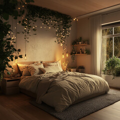 bedroom in hotel