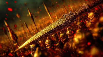 Mahabharat's Kurukshetra War: AI Depiction of Pandavas and Kauravas Conflict in India