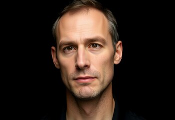 Fototapeta premium Male portrait with neutral expression