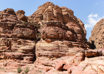 Fototapeta premium landscapes and rock formations in jordan
