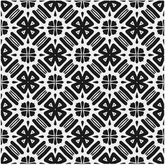 Seamless pattern with repeating abstract shapes.Black and white texture.Design element for prints, decoration, cover, textile,wallpaper, background, wrapping paper, clothing, fabric, package, cards.