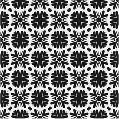 Seamless pattern with repeating abstract shapes.Black and white texture.Design element for prints, decoration, cover, textile,wallpaper, background, wrapping paper, clothing, fabric, package, cards.