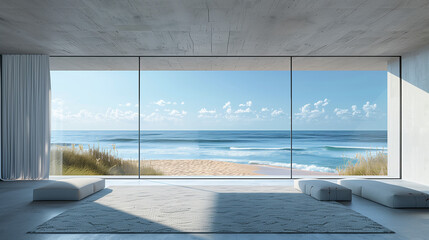 Obraz premium Living room background image, ocean