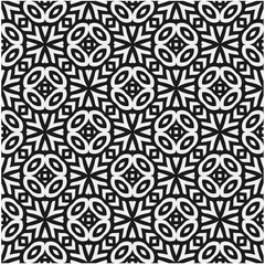 Seamless pattern with repeating abstract shapes.Black and white texture.Design element for prints, decoration, cover, textile,wallpaper, background, wrapping paper, clothing, fabric, package, cards.