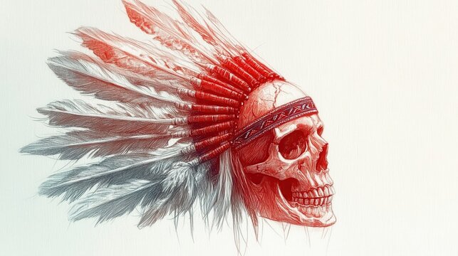 Indian style feathers