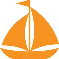 boat art with colorful design