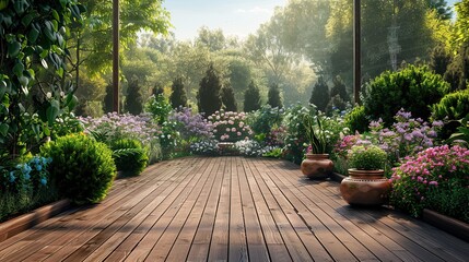 Beautiful home Garden in backyard 