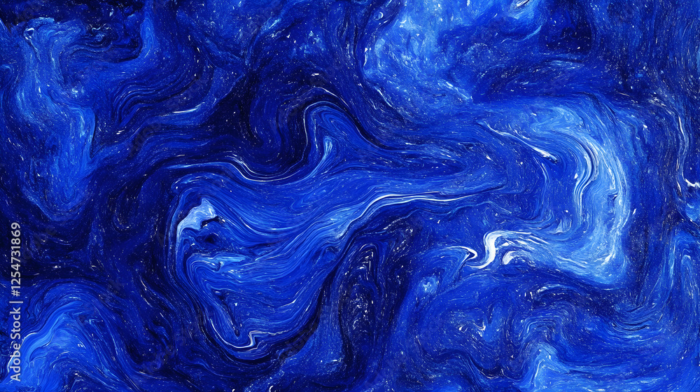 Poster blue marble texture background with subtle shimmer and natural patterns for design and decoration