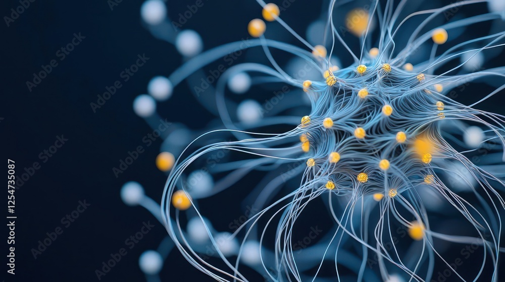 Poster abstract digital network connection