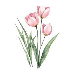 Fototapeta premium Aesthetic spring Tulip flower flowers tulips art.