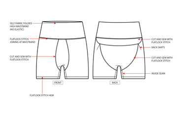 Biker Short Technical Tech pack.