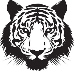 Tiger Head Vector Illustration 