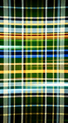 Fototapeta premium Colorful plaid pattern showcasing vibrant lines and textures throughout the fabric design