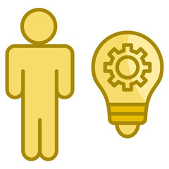 Critical Thinking  Icon Element For Design