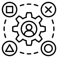 Adaptability  Icon Element For Design