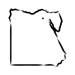 map of egypt. map concept
