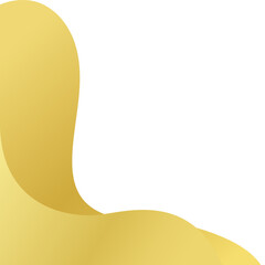 Gold Abstract Wave Corner