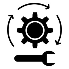 Process  Icon Element For Design