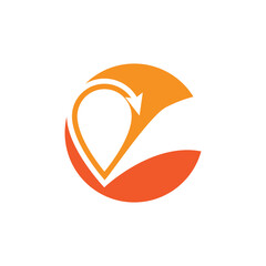 Location point Logo vector template