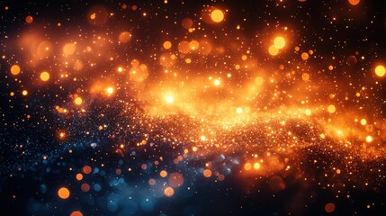 Fototapeta premium Stunning Bokeh Lights on Dark Background