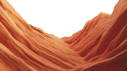 Abstract minimalism of canyon with bold, simplified shapes