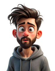 Surprised Cartoon Man